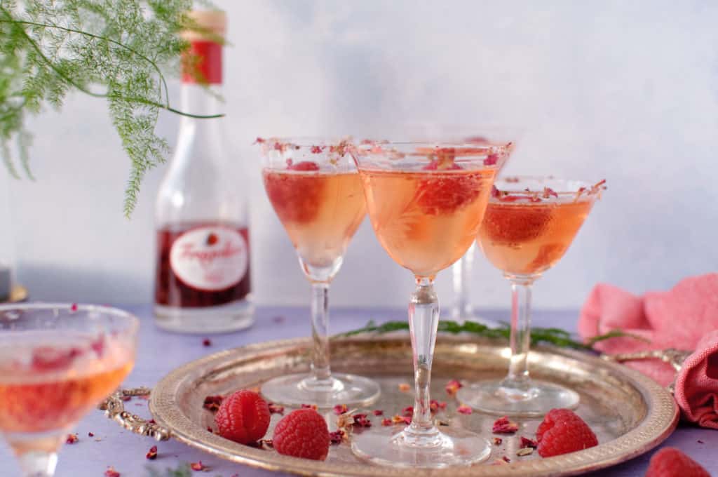 Valentijn cocktail prosecco
