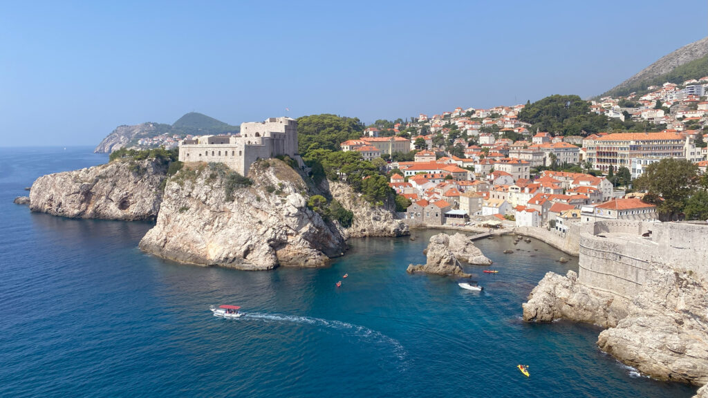 Zicht op Dubrovnik